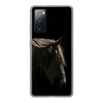 Produktbild von MuchoWow® Handyhülle Schutzhülle Hülle für Samsung Galaxy S20 FE Pferd - Tiere - Weiß Silikon Softcase Handy Hülle - Abdeckung