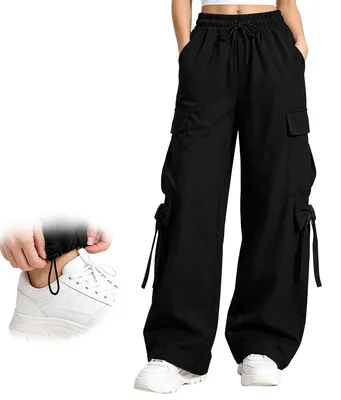 Immagine prodotto di Solidchoice - Pantaloni da jogging cargo da donna, con cintura regolabile e tasche