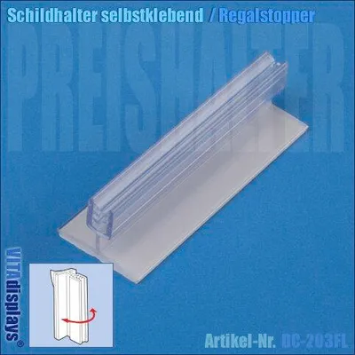 Produktbild von Schildhalter Flex-Grip 76x26mm (selbstklebend) (11 Stück)