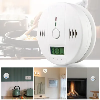 Produktbild von Jopassy CO Melder 4 Stück Feuermelder Gasmelder Geschäft Detektor Rauchmelder Detektor Brandmelder Empfangsbereichen Kohlenmonoxid Empfangsbereichen einfache installation Feuermelder
