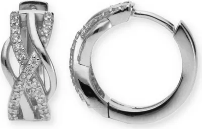 Produktbild von JuwelmaLux Creolen 925 Silber mit Zirkonia JL10-06-1796