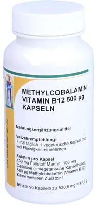 Produktbild von Reinhildis-Apotheke Methylcobalamin Vitamin B12 Kapseln, 90 St. Kapseln