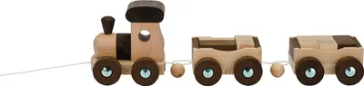 Produktbild von Eisenbahn aus Holz Lokomotive mit Anhängern von goki nature