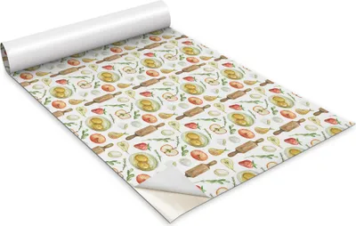 Produktbild von Selbstklebende Möbelfolie - Dekorationsfolie - Tischmöbel - Zuschneidbar - Apfel- Und Birnenfrüchte - 100 x 50 cm