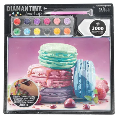 Zdjęcie produktu dla Haft diamentowy dla dzieci makaroniki 3000 kryształków Nice 8+