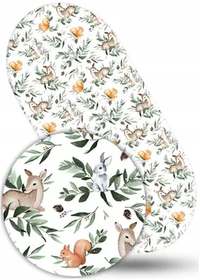 Produktbild von Babymam Spannbettlaken Kinderwagen 100% Baumwolle Grün