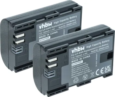 Produktbild von vhbw 2x Akku kompatibel mit Canon XC10, XC15 Kamera (1300 mAh, 7,2 V, Li-Ion), Infochip