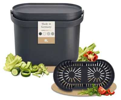 Productafbeelding van GARANTIA NOVA GFT-emmer 8 Liter graphite grey