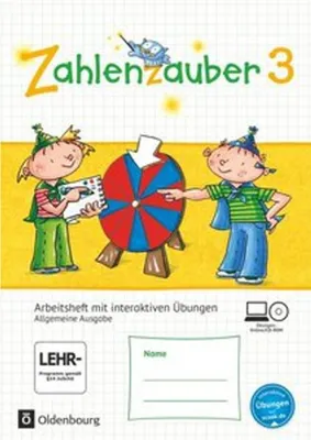 Produktbild von Zahlenzauber 3. Schuljahr - Allgemeine Ausgabe - Arbeitsheft mit interaktiven Übungen auf scook.de
