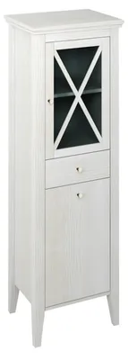 Produktbild von Sapho CROSS Hochschrank mit Wäschekorb 49x170x39cm, rechts, Altweiß