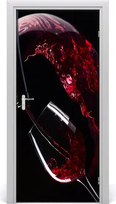 Produktbild von Tulup Türaufkleber 95x205 cm Dekorative Aufkleber Selbstklebend Wasserdichte Tapete Abnehmbar Schlafzimmer Wohnzimmer Wohnkultur - Rotwein