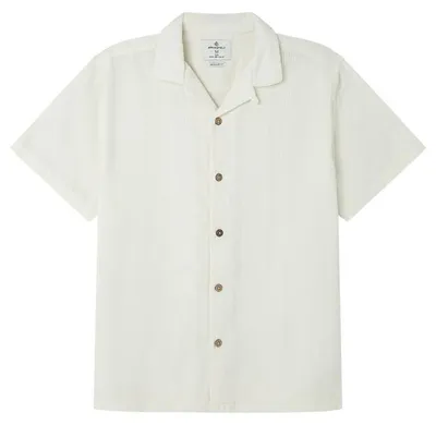 Immagine prodotto di Maglietta da uomo beige a righe, modello Jaquard, marca SPRINGFIELD, colore avorio, taglia L