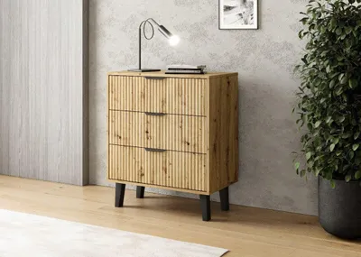 Immagine prodotto di Cassettiera con cassetti SITIVE SLIM - rovere artigianale / nero