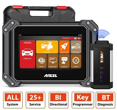Immagine prodotto di Strumento di diagnostica OBD2 - Scanner per autodiagnosi - Lettore di codici di errore - Scanner Bluetooth - Oltre 25 funzioni di reset