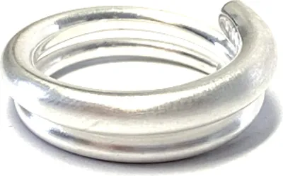 Produktbild von Ring 925 matt Bandring gewicklt modern #58