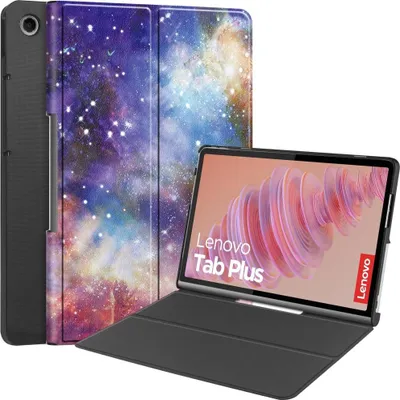 Produktbild von Lenovo Tab Plus Hülle - Coverup Tri-Fold Ständer Klapphülle mit Schlaf/Wach-Funktion - Galaxy