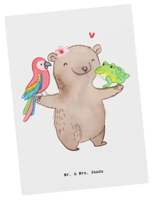 Produktbild von Mr. & Mrs. Panda Postkarte Tierwirtin Herz - Weiß - Geschenk, Grußkarte, Bäuerin, Bauernhof, einzelkarte, Postkarten, Ansichtskarte, Tiere, Ansichtskarten, Schweine