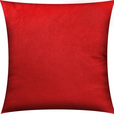 Produktbild von 2-Set SAMT KISSENBEZUG 40x40cm ROT Velours Kissenhülle Dekokissenbezug Sofakissen Zierkissen