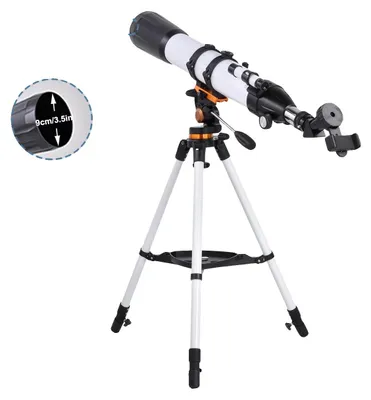 Immagine prodotto di Telescopio astronomico, lunghezza focale 800 mm, ottica ad alte prestazioni, facile da montare, BIANCO