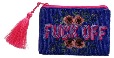 Produktbild von Gift Company Elodie Kosmetiktasche XS Fuck Off lila/pink 12cm