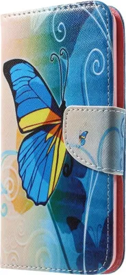 Produktbild von Samsung Galaxy J5 (2016) Hülle - Coverup Klapphülle - Blauer Schmetterling