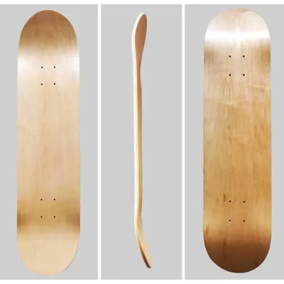 Produktbild von 2 Blank Skateboard Decks 7-lagiges Ahorn Doppelkonkav 79x20cm