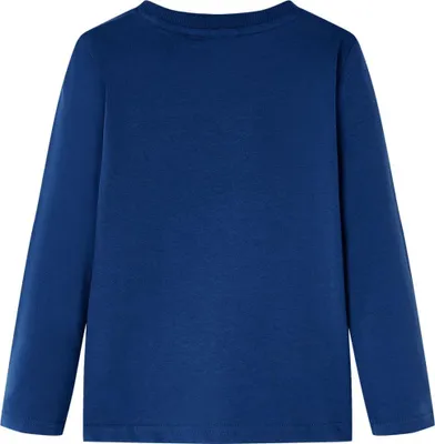 Produktbild von vidaXL Kinder-Langarmshirt Jeansblau 128