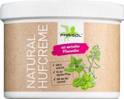 Produktbild von Parisol NATURAL Hufcreme mit Pinsel und wertvollen Pflanzenölen 500 ml