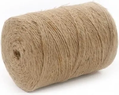 Image de Seil-tech Cord of Jute, Naturel, Non teint, Marron Naturel, Emballage décoratif, Cordon décoratif, Cordon artisanal, Cadeaux floraux, 2 mm
