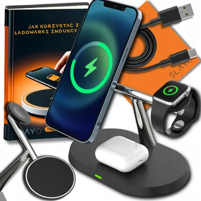 Zdjęcie produktu dla Ładowarka indukcyjna 3w1 do iPhone na MagSafe Charles S315 Slayo