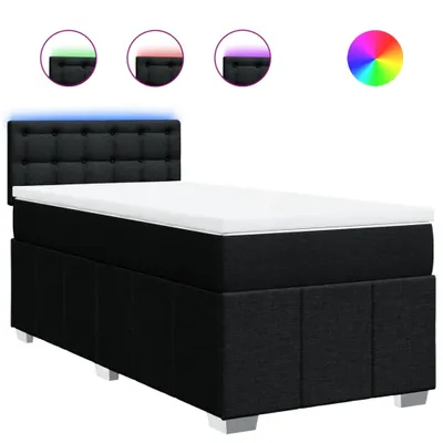 Productafbeelding van vidaXL Boxspringbed met matras, zwart, 90x190 cm, stof