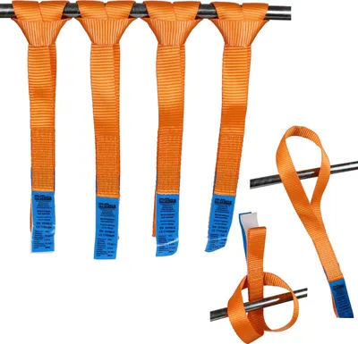 Produktbild von 4x Gurtschlaufen Doppelschlaufen 1750 kg Gurtlast 45 cm Länge 35 mm Breite Zurrschlaufen