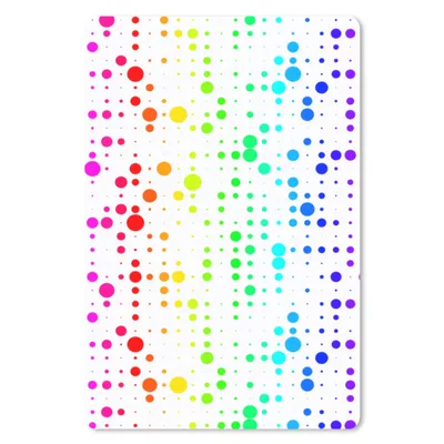 Produktbild von MuchoWow® Mauspad Mousepad Regenbogen - Muster - Konfetti - Neon 18x27 cm - Mousepads - Maus Mat - Pad - Mausunterlage