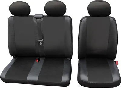 Produktbild von WOLTU AS7326 Auto Sitzbezüge universal Größe, 1+2 Sitzbezug Schonbezüge aus Kunstleder schwarz