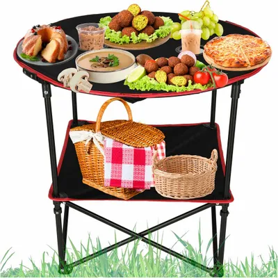 Produktbild von Reisetisch klappbar mit Bezug schwarz