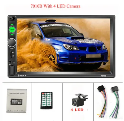 Obrázek produktu pro PODOFO Univerzální 2 Din Autorádio S Bluetooth, USB, Navigací - Mirror Link, Kamera, 2din Rádio Univerzální ISO
