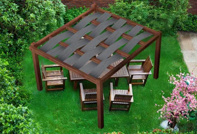 Obrázek produktu pro Sluneční clona pro zahradní altány, HDPE 0,7 x 5, šedá