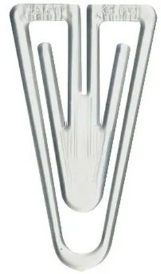 Produktbild von Büroklammern Plastiklips 60mm VE=1000 Stück kristall