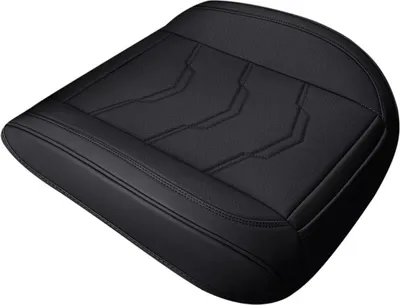Immagine prodotto di INF Cuscino Sedile Auto in Finto cuoio Traspirante - Antiscivolo, Comfort Totale Nero