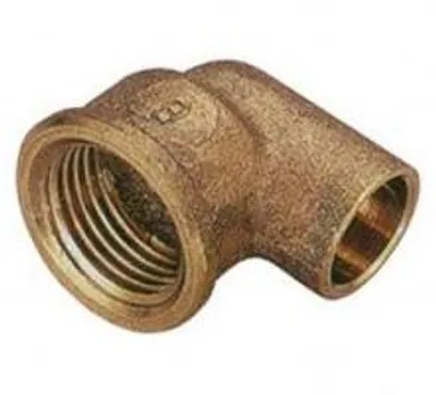 Produktbild von Ellenbogenverbindung, 90 Grad, aus Bronze, für Salzwasseranwendungen.