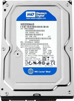 Immagine prodotto di Hdd Hard Disk Disco Rigido 320gb 3,5" Sata Wd Wd3200aajs Computer Fisso Dvr Pc