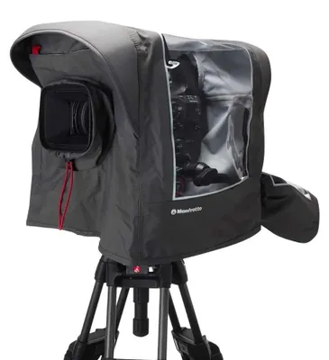 Immagine prodotto di Manfrotto Prolight Cineshield Custodia antipioggia con adattatore per fotocamera M/L Nero  Nero Taglia unica