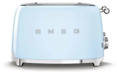 Image de Grille-pain 4 fentes 950w bleu azur - Smeg - TSF03PBEU - années 50