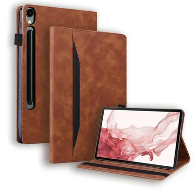 Produktbild von Mobigear Folio-Tablet-Hülle für Samsung Galaxy Tab S10 FE Plus, Klapphülle - Braun