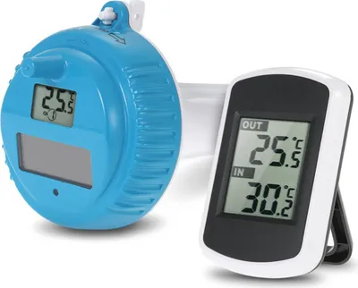 Produktbild von Solar-Digital-Poolthermometer – solarbetriebenes Digitalthermometer zur Überwachung der Wassertemperatur in einem Pool, Teich oder Schwimmbecken
