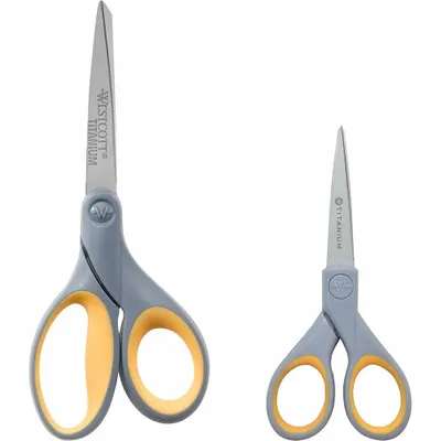 Image de WESTCOTT Ciseaux Titanium Super Lot de 2 Longueur : 130 + 180 mm