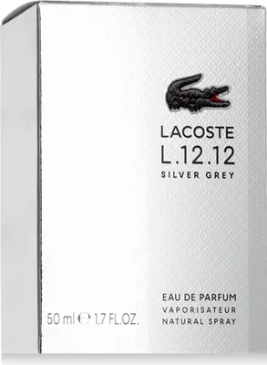 Image de Lacoste L.12.12 Silver Grey Eau De Parfum Vaporisateur 50ml