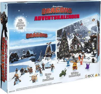Produktbild von Amigo Ein großer Adventskalender Dragons für Kinder ab 4 Jahren