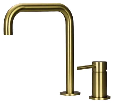 Immagine prodotto di Miscelatore per cucina, finitura oro, modello PLX2HU-60, linea Pure.Sink