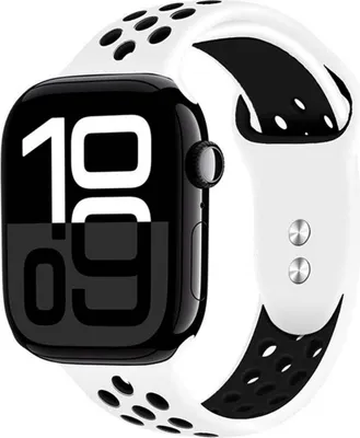 Obrázek produktu pro Crong Duo Sport - řemínek pro Apple Watch 44/45/46/49 mm (bílý/černý)